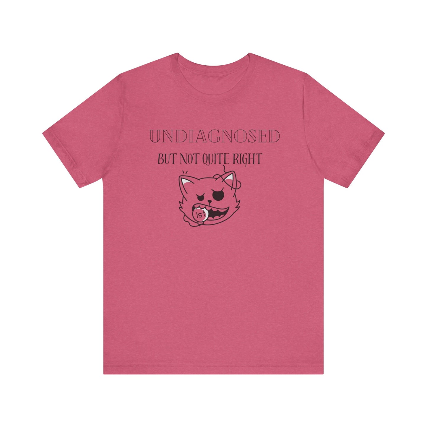 Funny Unisex Tee - Undiagnosed but not quite right T-shirt