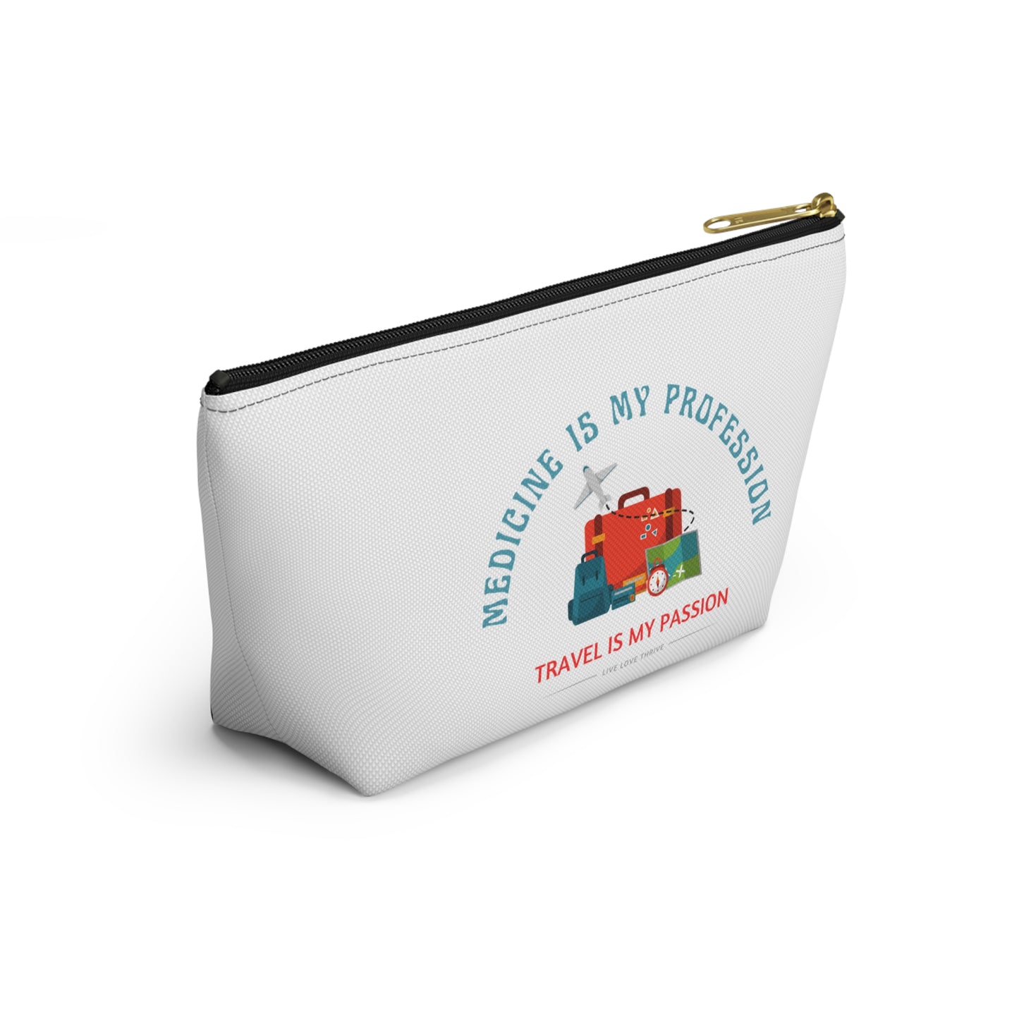 Travel Passion Accessory Pouch - Medicine Professionals Gift, Make-Up Bag, Travel Kit, Organizer, Nurse Supplies