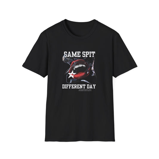 Dentist T-Shirt: Same Spit Different Day Unisex Softstyle