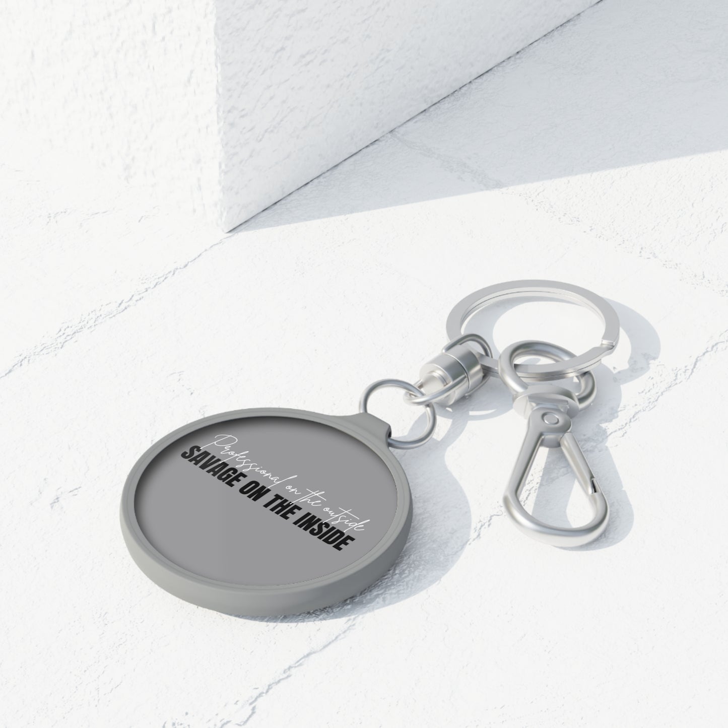 Professional and Savage Keyring Tag - Professional on the Outside, Savage on the Inside - Unique Gift, Motivational Keychain, Desk Accessory, Fun Keyring, [...]